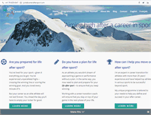Tablet Screenshot of careeraftersport.com